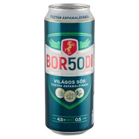 Borsodi világos sör 4,5% 0,5l 