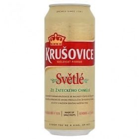   Krusovice Svetlé eredeti cseh import világos sör 4,2% 0,5l dobozos