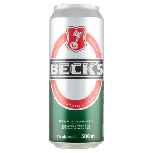 Beck’s minőségi világos sör 5% 0,5l 