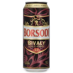 Borsodi Bivaly minőségi világos sör 6,5% 0,5l 