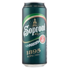 Soproni 1895 minőségi világos sör 5,3% 0,5l dobozos 