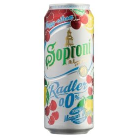 Soproni zéró 0,0% Meggy-Citrom 0,5 dobozos