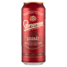 Staropranen Granát félbarna sör 0,5l dobozos 