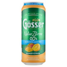   Gösser Natur Zitrone mangó-citrom ízű alkoholmentes sör 0,5l dobozos