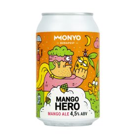 Monyo Mangó Hero Ale szüretlen  sör 0,33l dobozos 4,5%