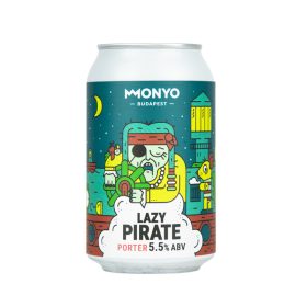   Monyo Lazy Pirate Porter erjesztett   sör 0,33l dobozos 5,5% 