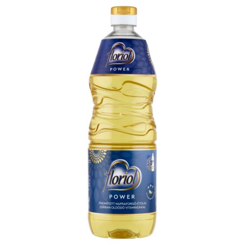 Floriol Power finomított napraforgó étolaj 1 l vitaminokkal