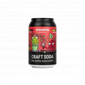  Monyo Craft Soda Sour Cherry Meggyes Limonádé üditőital 0,33l