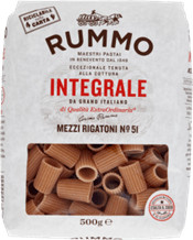 Rummo teljeskiörlésű Mezzi Rigatoni durumbúza Tészta 500g